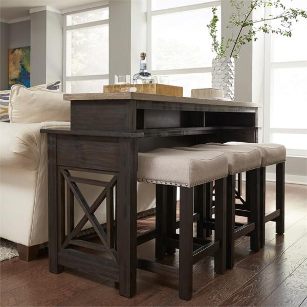 Hearne 4PC Console Bar Table with Stools