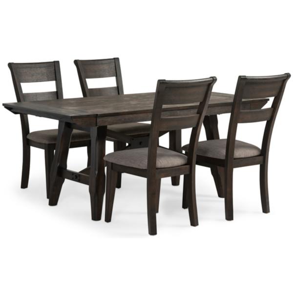 Double Bridge 5 Piece Dining Set W/Splat Back Side Chair image number 2