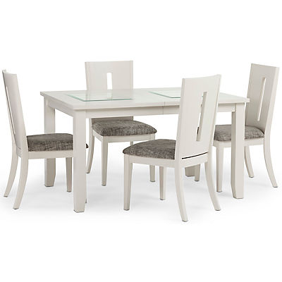 Arden 5 Piece Rectangular Dining Set - White