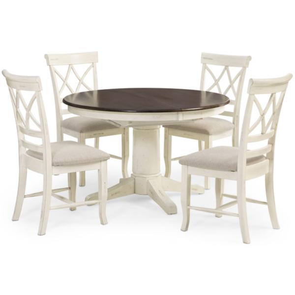 Lacy 5 Piece Dining Set- Ivory