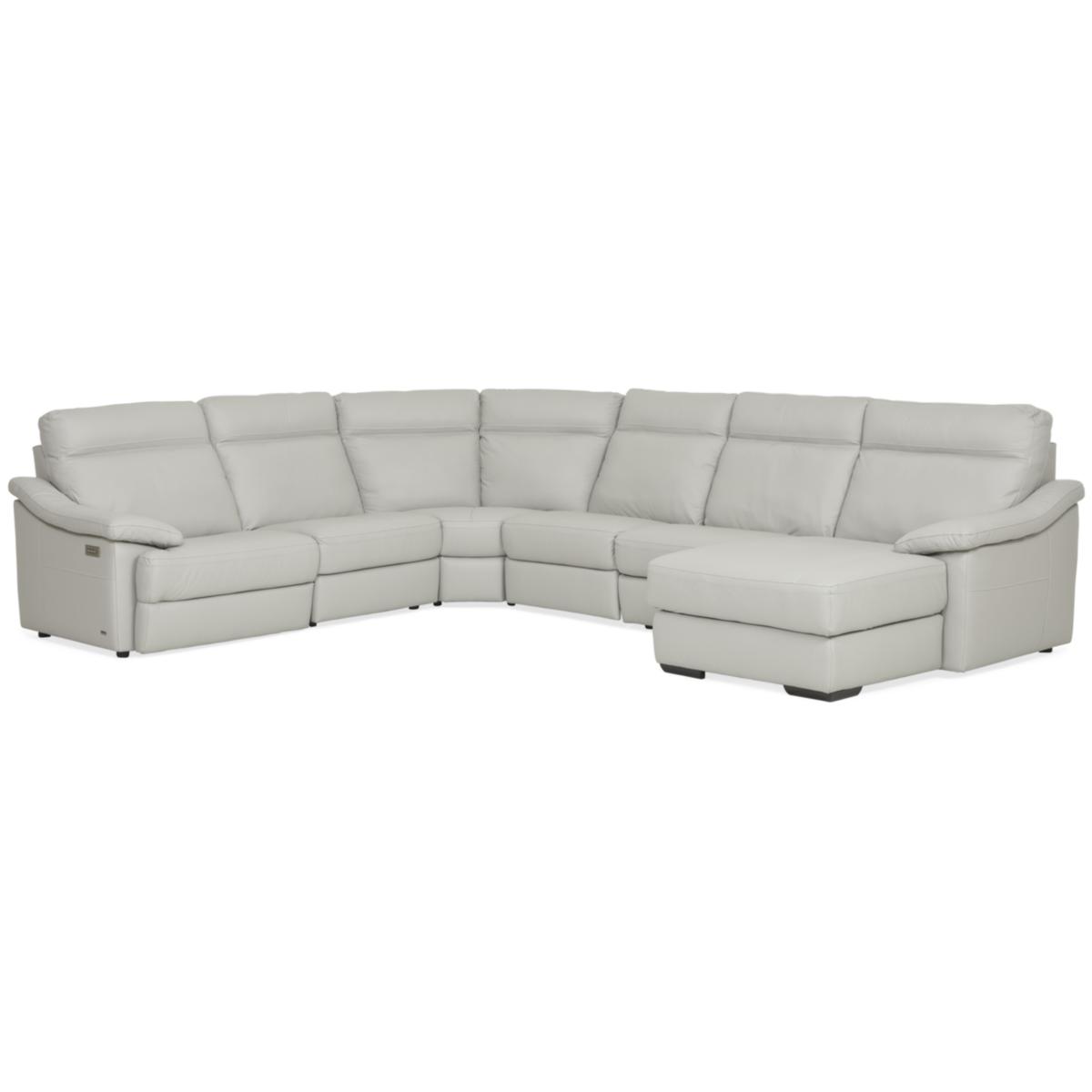 Natuzzi Leather Sectional Sofa With Chaise Baci Living Room