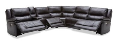 modular sectional reclining cooper piece leather power application credit