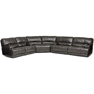 Dash Leather 3 Piece Power Reclining, Leather Sectionals With Power Recliners