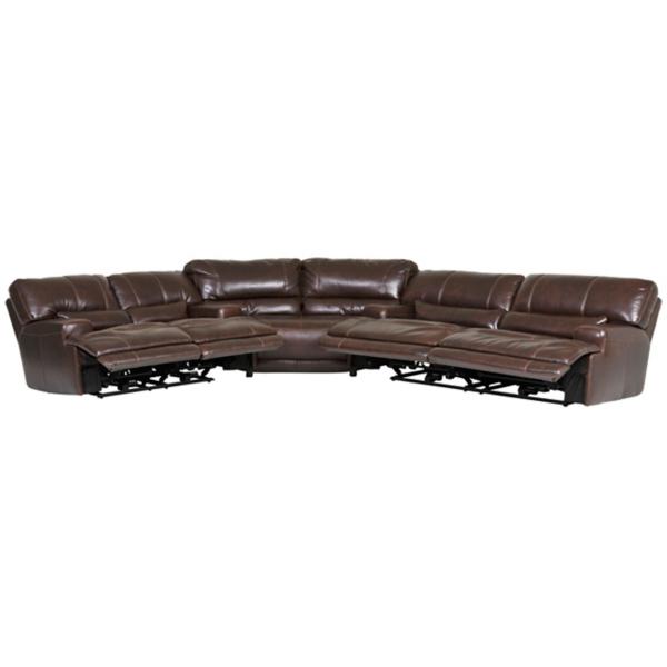 Dash Leather 3 Piece Power Reclining Sectional image number 2
