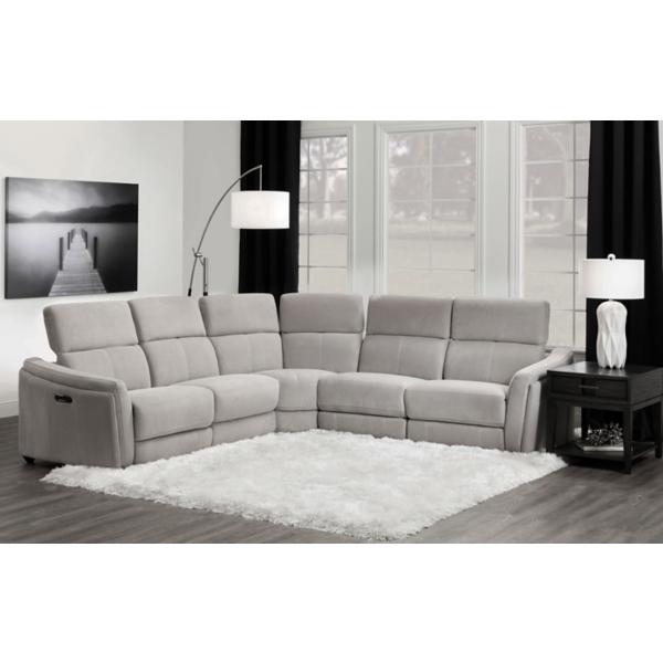Carlo 5-Piece Power Reclining Sectional image number 4