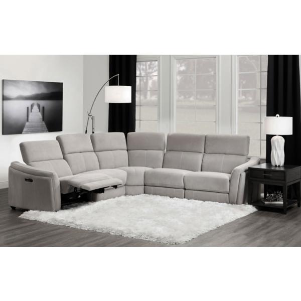 Carlo 5-Piece Power Reclining Sectional image number 5