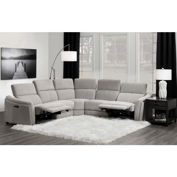 Carlo 5-Piece Power Reclining Sectional image number 6