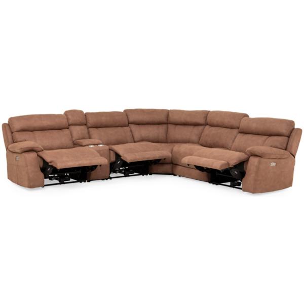 Micah 6-Piece Power Reclining Sectional image number 3