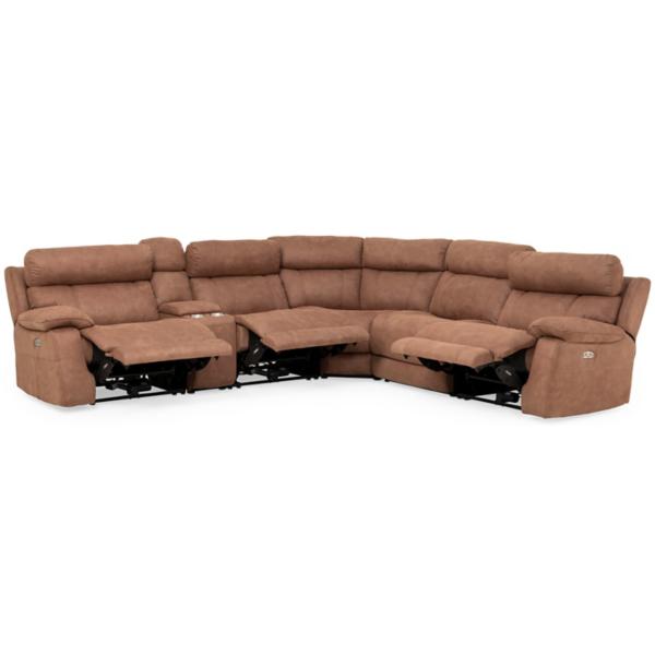 Micah 6-Piece Power Reclining Sectional image number 4