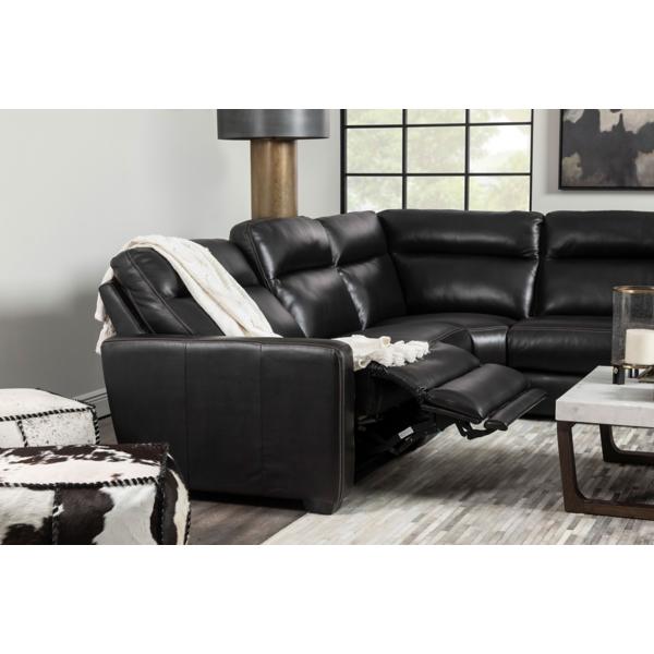 Bryson II Leather 6-Piece Power Reclining Sectional image number 6
