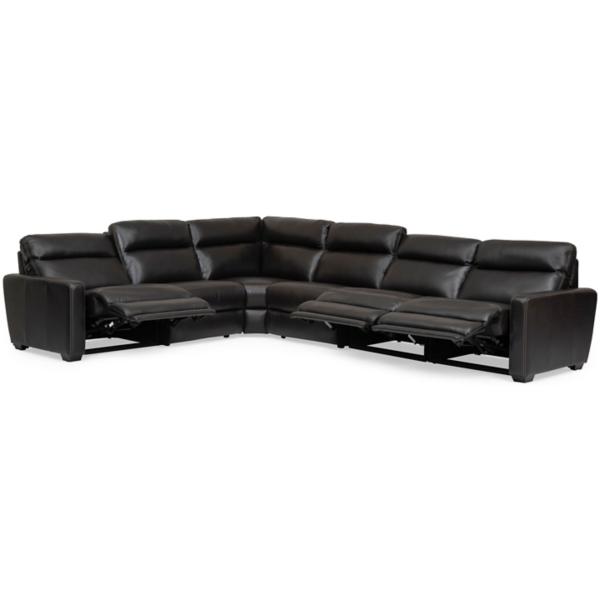 Bryson II Leather 6-Piece Power Reclining Sectional image number 7