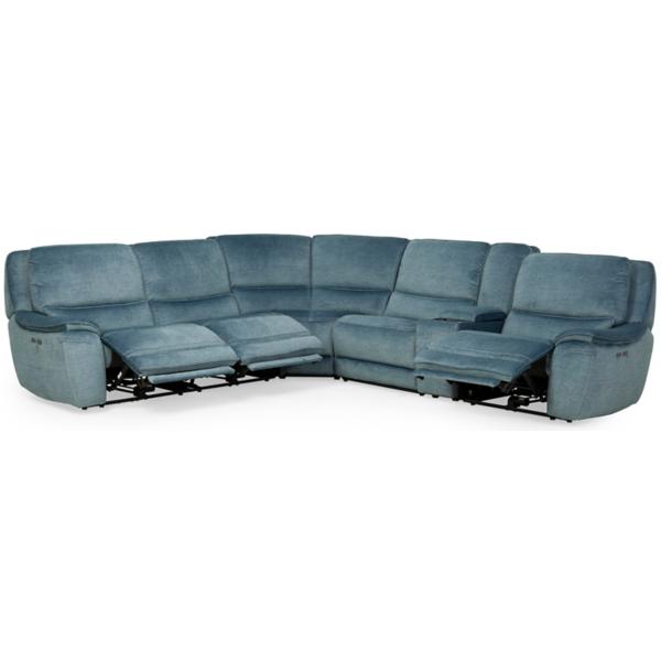 Brenna 6-Piece Power Reclining Sectional image number 3
