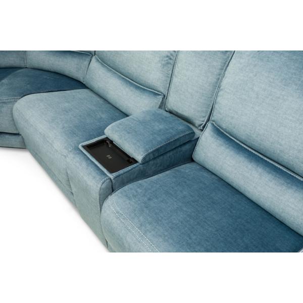 Brenna 6-Piece Power Reclining Sectional image number 6