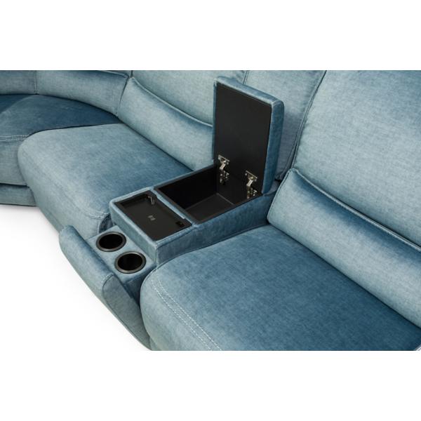 Brenna 6-Piece Power Reclining Sectional image number 7