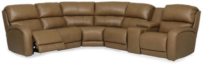 sectional reclining modular leather power