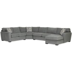 Artemis 4 Piece Chaise Sectional (RAF) - GRANITE