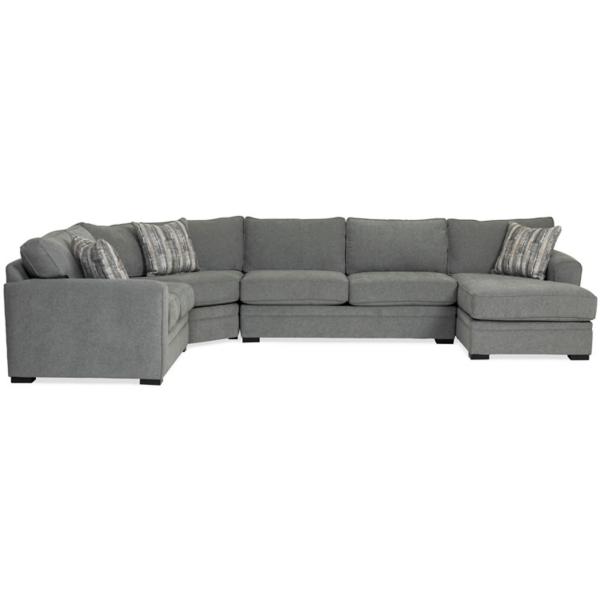 Artemis 4 Piece Chaise Sectional (RAF) - GRANITE image number 3