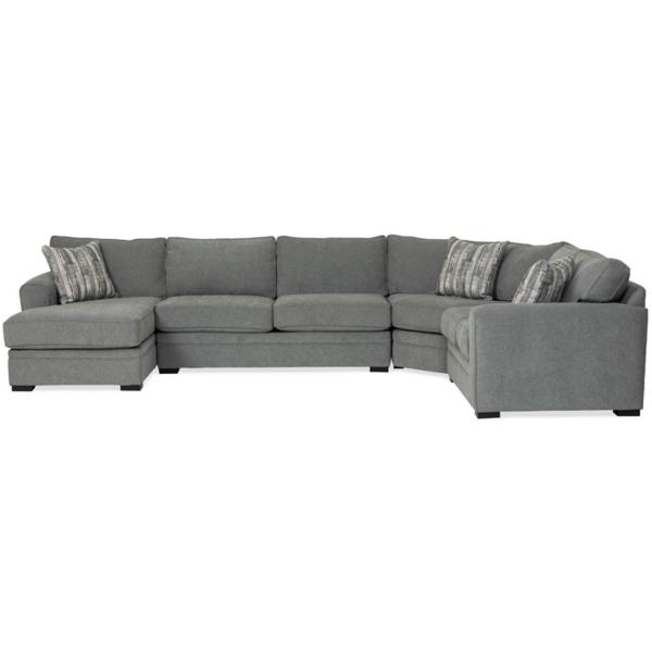 Artemis 4 Piece Chaise Sectional (LAF) - GRANITE image number 3