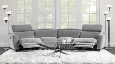 4 seat reclining sectional hot sale