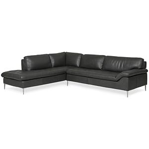 Dino Leather 2 Piece LAF Chaise Sectional