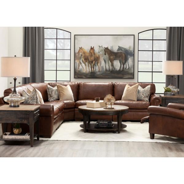 Orson Leather 5 Piece Modular Sectional