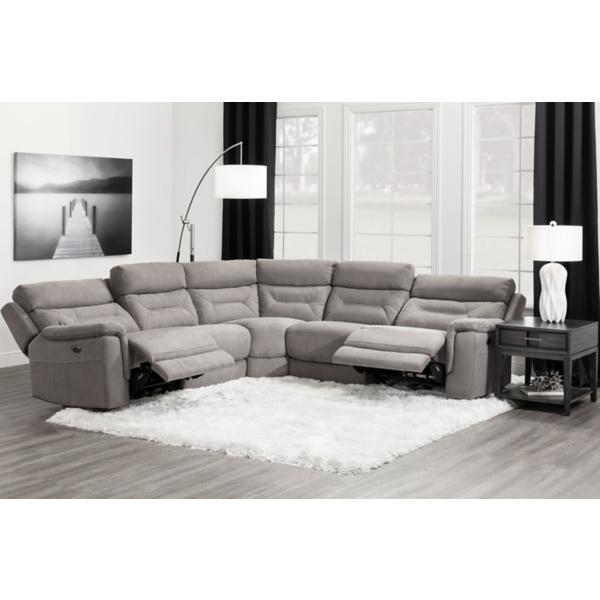 Gunther 5-Piece Power Reclining Sectional image number 3