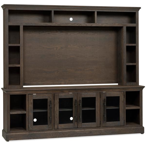 Manchester 2PC Entertainment Wall- BROWN