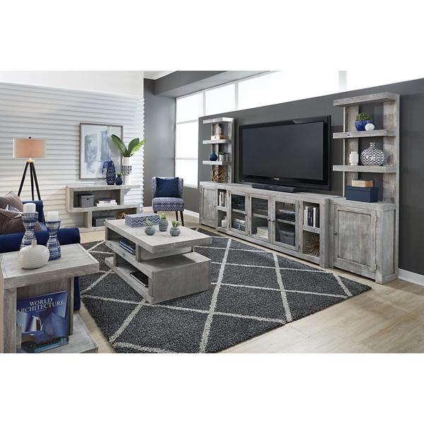 Avery Loft 3PC Entertainment Wall- 84-Inch TV Stand