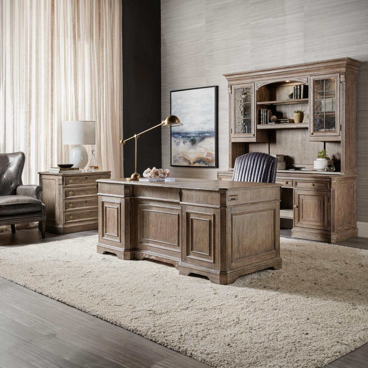 Hooker Furniture Computer Credenza Hutch