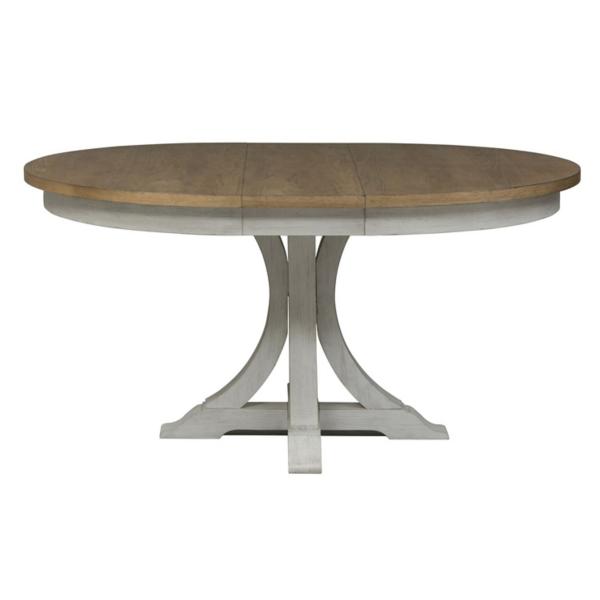 Farmhouse Reimagined Round Pedestal Table image number 4