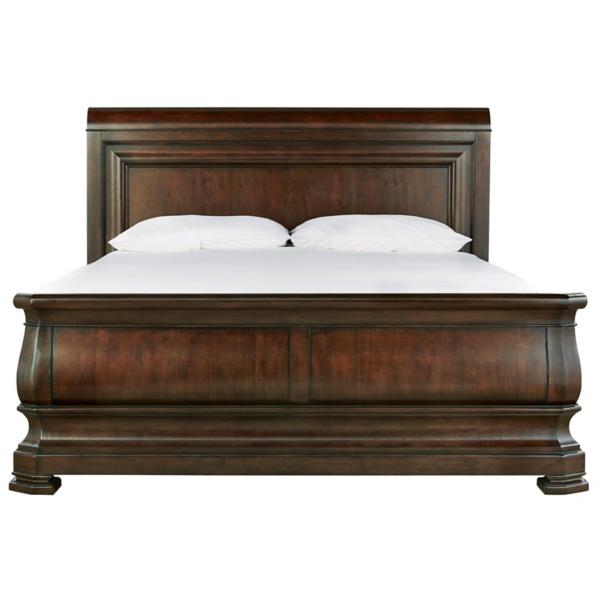 New Lou Reprise Cherry Sleigh Bed