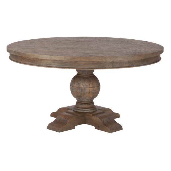 Charlotte Dining Table – Marble Top, Wood Base – Rouse Home