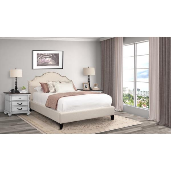 Charlotte upholstered deals platform bed frame