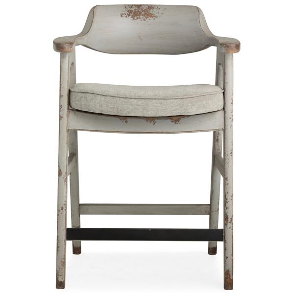 Wagner Grey Frame Counter Stool With Grey Seat image number 2
