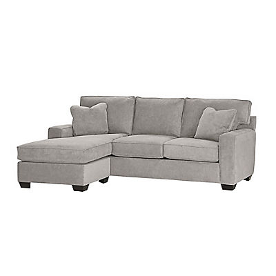 Monty 2 Piece Queen Sleeper Sofa with Floating Chaise - IRON