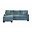 Monty 2 Piece Queen Sleeper Sofa with Floating Chaise
