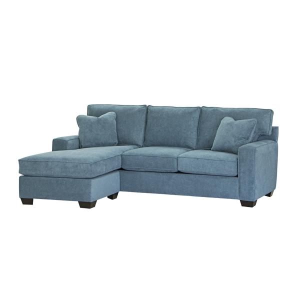 Monty 2 Piece Queen Sleeper Sofa with Floating Chaise - LAGOON image number 3