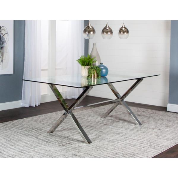 Luxe Glass Dining Table