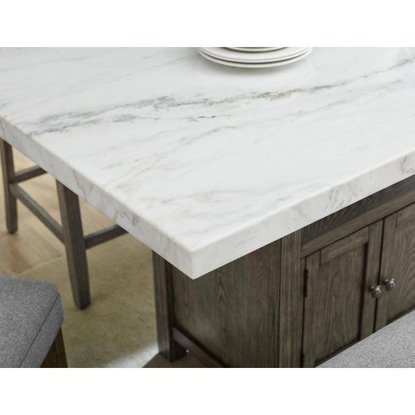 Grayson Counter Height Marble Top Table image number 2