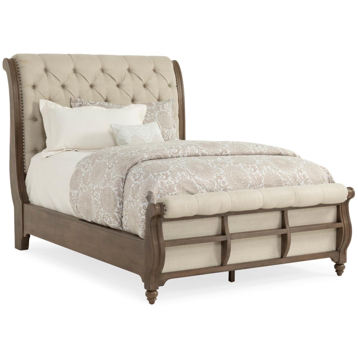 Abner upholstered deals sleigh bed