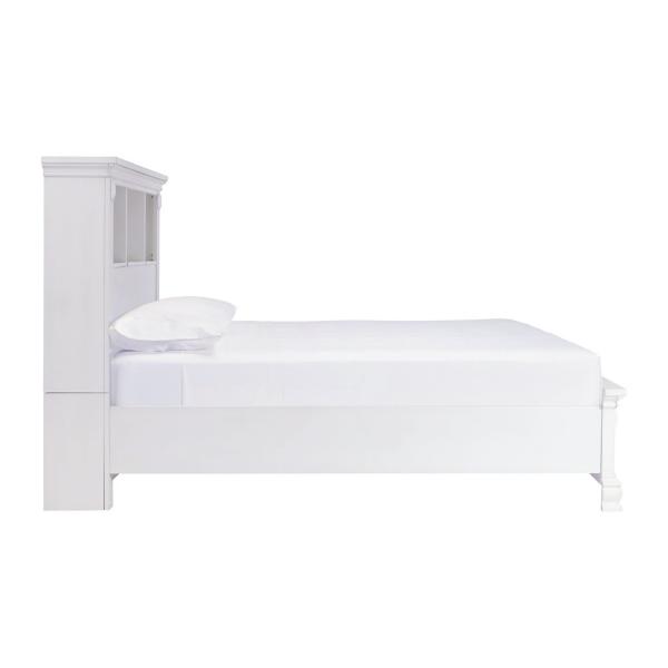 Cali Full Bookcase Bed - WHITE