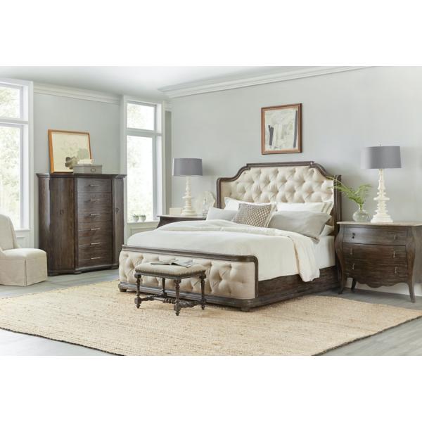 Traditions King Upholstered Bed image number 3