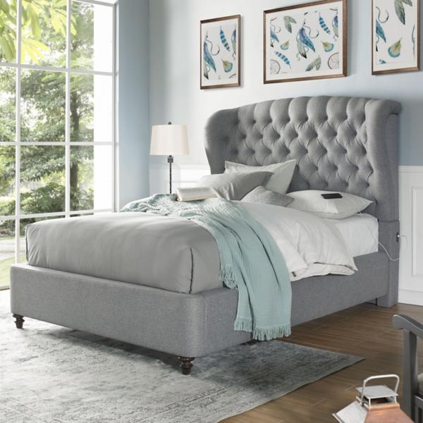 Anna King Upholstered Bed image number 2