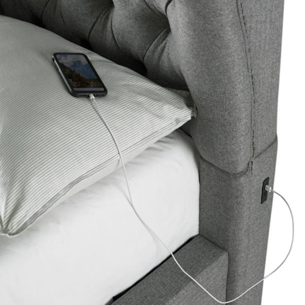 Anna King Upholstered Bed image number 7