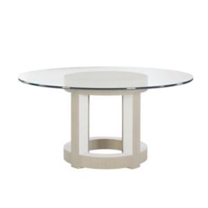 Axiom 54 Inch Round Glass Dining Table
