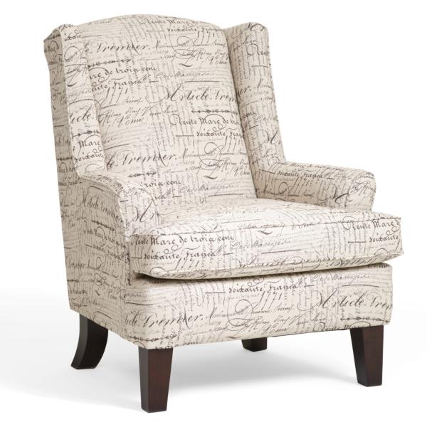 Andrea Script Wingback Chair Star Furniture