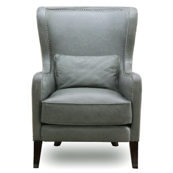 Silver Lake Leather Wing Chair image number 3