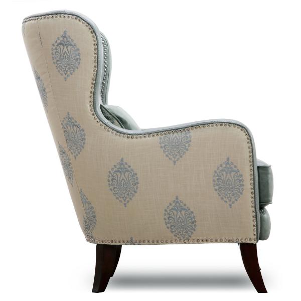 Silver Lake Leather Wing Chair image number 4