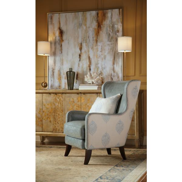 Silver Lake Leather Wing Chair image number 7
