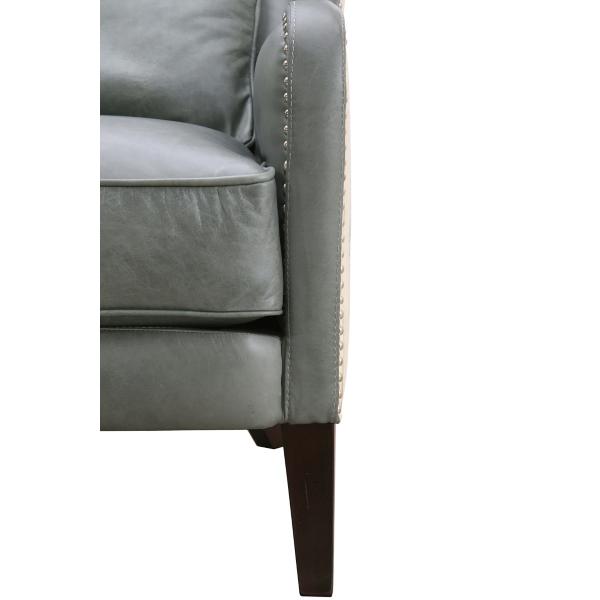Silver Lake Leather Wing Chair image number 8